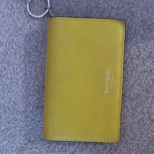 Kate Spade Mustard Leather Keychain Wallet